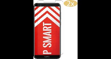 2 Stuks Screenprotector geschikt voor Huawei P Smart - Tempered Glass Glazen Gehard Transparant 9H 2.5D - van iCall