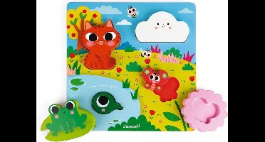 Janod Chunky Puzzel - Natuur verstoppertje