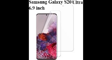 Screenprotector Geschikt voor Samsung Galaxy S20 Ultra Diamond Folie Screenprotector Full-screen