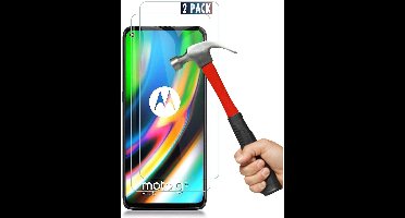 Screenprotector geschikt voor Moto G9 Plus Screenprotector / Moto G9 Plus glazen tempered glass - 2 pack
