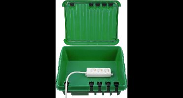 Dribox waterdichte kabelverdeelbox voor buiten - IP55 - 33 x 23 x 14 cm - Groen