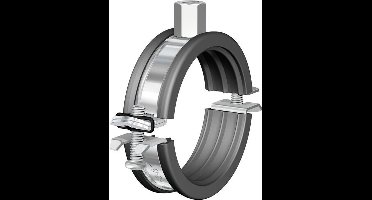 FLAM tweedelige beugel BSM, staal, blank, uitw buisdiam 88 - 92mm