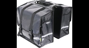 Dresco Transporter Dubbele Fietstas 50 Liter Bisonyl Zwart