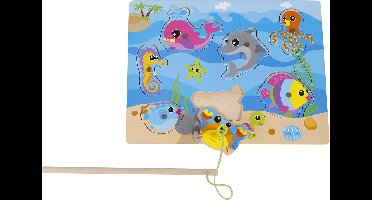 BIG Tree Kinderspeelgoed Visspel - 24Maanden+ ,7 Stukken - Met Hengsel