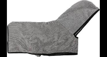 Happy Pet Badmantel Groom 60 Cm Microvezel Grijs Maat L