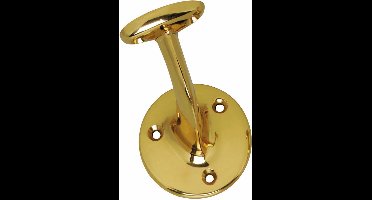 Intersteel Leuninghouder vlak zadel messing gelakt