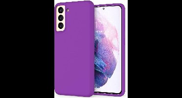 Hoesje Geschikt Voor Samsung Galaxy S21 Plus hoesje - S21 Plus hoesje Dark Paars - Hoesje Geschikt Voor Samsung Galaxy S21 Plus hoesje Nano Liquid siliconen Backcover- hoesje Hoesje Geschikt Voor Samsung Galaxy S21 Plus