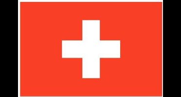 Sticker zwitserland 6 x 8 cm