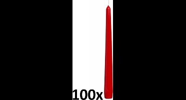Bolsius Professional - Horeca gotische kaars - 100 stuks per verpakking - Rood