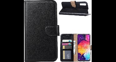 Ntech Portemonnee Hoesje voor Samsung Galaxy A40 - Zwart