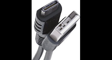 Celly USB-A naar USB-C kabel – Voor smartphone & tablet - Tot 1 GB per seconde - 2 meter - Zwart