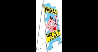 Paperdreams - Warning sign - Geboorte jongen