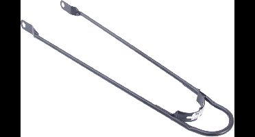 Kalloy BD0902A Spatbordstang bumper mat-zwart
