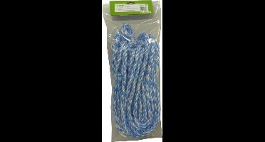 Koetouwen nylon blauw/wit 200cm - 12mm (5 stuks)