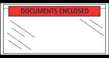 PAKLIJSTENVELOP QUANTORE 230X121MM BEDRUKT