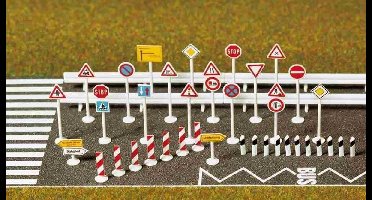 Busch - Verkehrszeichen-set N (Bu8121) - modelbouwsets, hobbybouwspeelgoed voor kinderen, modelverf en accessoires