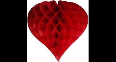 5 x Rode Honeycomb hart 35 cm