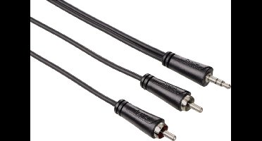 Hama audiokabel 3,5 jack - 2cinch stereo 1,5m, 1ster