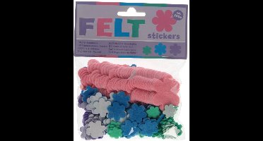 Viltstickers - Bloemen, 200st.