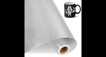 Vinylfolie, metallic, glanzend zilver, 30,5 cm x 4,58 m, voor snijmachines, zelfklevend vinyl, voor doe-het-zelf geschenken, verjaardagsfeestjes