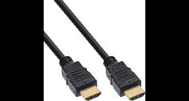 InLine® HDMI-kabel, HDMI High Speed met Ethernet, mannetje / mannetje, zwart, 5m