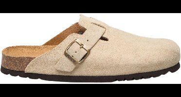 Scholl Klomp Olivier Suede Heren - Lichtbeige