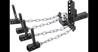 Trekhaakdrager - Trekhaak - Hulpkoppeling - Trekhaak klem - Driehoekig - 45,7 cm Lengte - Ketting 10,2 cm