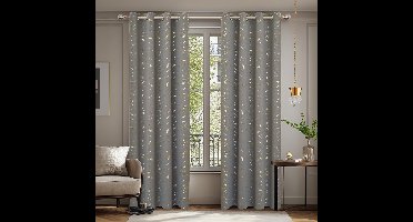 Boraboi ® Gordijnen met Lijnpatroon, Thermische en Geluidswerende Eigenschappen voor Comfort in Woonkamer