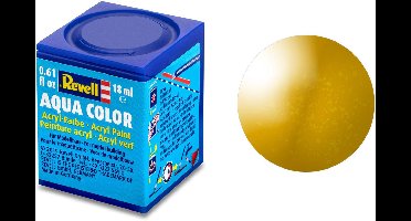 Revell Hobbyverf Acrylverf - Aqua #92 Brass - Metallic - Acryl - Verf potje - 18 ml