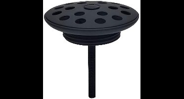 Xellanz Mat Zwarte Open Afvoerplug 5/4" met Rooster
