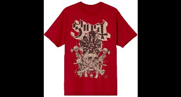 Ghost Skull n Blones Papa Heren T-shirt - rood - XXL