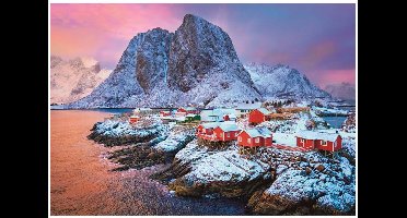 Clementoni - Puzzel - 500 Stukjes - Hamnoy Village - Puzzel Voor Volwassenen - High Quality Collection