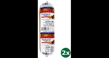 2x650 gr Naturis houdbaar rund hondenvoer