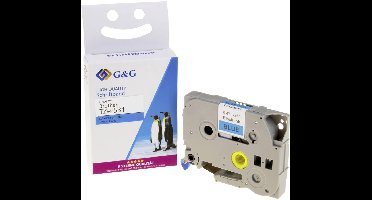 Labeltape G&G BB-B-G-531 Compatibel vervangt Brother TZe-531 Tapekleur: Blauw Tekstkleur: Zwart 12 mm 8 m
