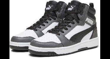 PUMA Rebound v6 Unisex Sneakers - PUMA White-PUMA Black-Shadow Gray