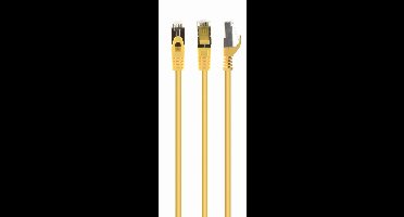CAT6 FTP kabel 0.25 meter Geel