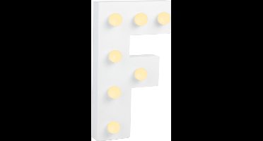 Verlichting | LED Letter | Letter F | Afmeting: 16x11cm