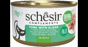 Schesir Blik Gelei - Kattenvoer - Tonijn Zeewier 70 g