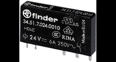 Finder 34.51.7.005.4310 Printrelais 5 V/DC 6 A 1x NO 1 stuk(s)