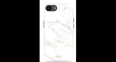 MIO by Mobilize Hoesje | Geschikt voor Apple iPhone 17e / 16e | Compatibel met MagSafe / Qi2 | Hard Shell Back Cover | White Marble