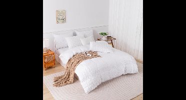 Boraboi® Stijlvol en Modern Seersucker Beddengoedset met Zacht en Ademend Microvezelmateriaal