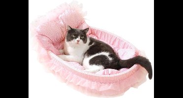S&E Schattig Vierseizoenen Huisdierbed – Katten & Kleine Honden tot 7KG - Roze