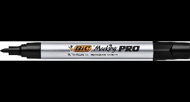 VILTSTIFT BIC PRO 1.1MM ROND PERMANENT ZWART PAK VAN 12