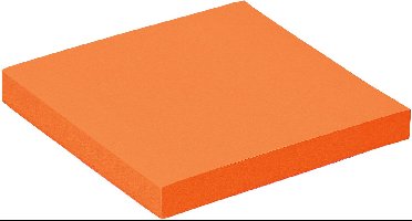 Memoblok Quantore 76x76mm neon oranje 100 vel | 6 stuks