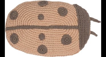 Kidsdepot Kussen - Ladybird - Roze/Bruin