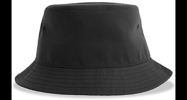 Atlantis - Bucket Hat - Vissershoedje - Zonnehoed - Hoedje - Gerecycled polyester - Zwart