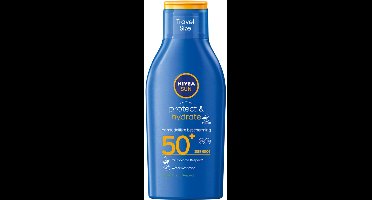 NIVEA Sun Protect & Hydrate Zonnemelk Travelsize SPF 50+ - 6 x 100 ml - Voordeelverpakking