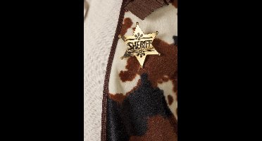 Sherrifster metaal met klip goud