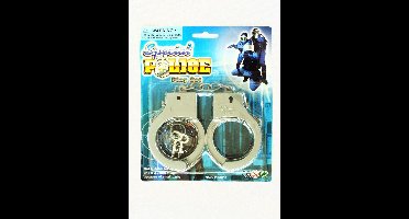 Handboeien plastic zilverkleurig