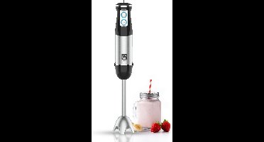 KitchenLove Staafmixer - 800W - Roestvrijstaal - Zwart